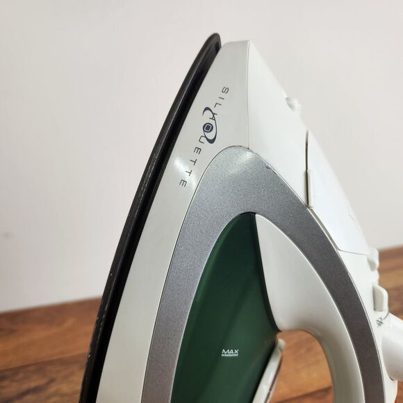 Silhouette Model SI-1710 White Green Handheld 1200 Watt Clothes Steam Iron - Picture 4 of 9